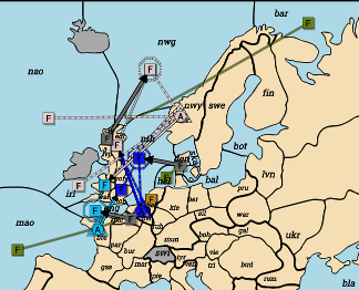 three convoys around Britain